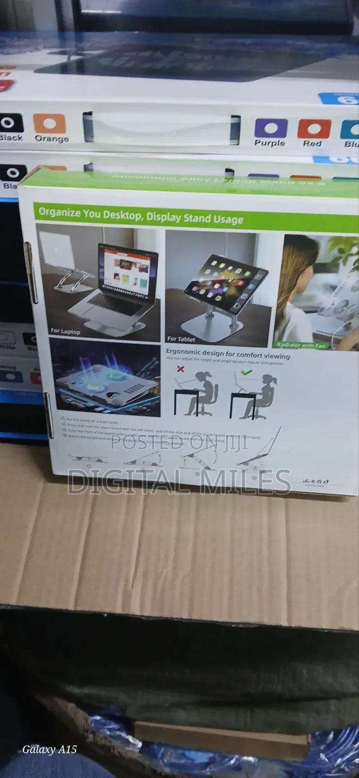 4.0 Laptop Stand With Rotating Stand Plus Backlit