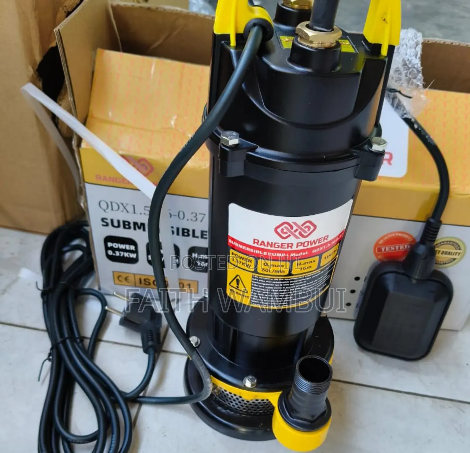 Quality Ranger Power QDX Water Pump With Float Switch 1hp