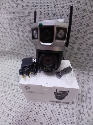 Dual Lens Electric Security Camera: 4mp Hd PTZ for 360° Monitoring