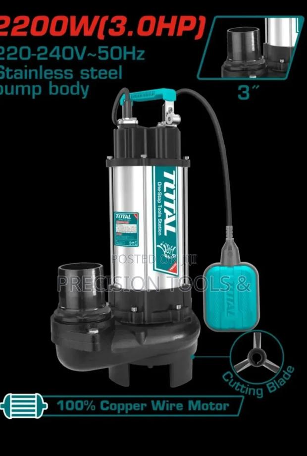 3.0hp Total Sewage Stainless Steel Pump3" 13maxhead