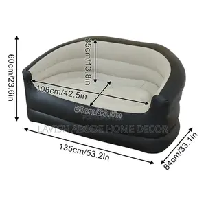 Double Size Inflatable Sofa Seat Comes With a Manual Pumb