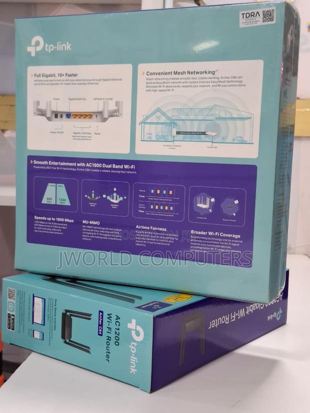 Tp-Link Ac1900 Wireless Mu-Mimo Wi-Fi Router - Tl-Archer C86 - thumbnail 2