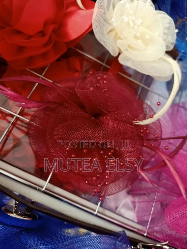 Burgundy Mini Fascinators - thumbnail 2