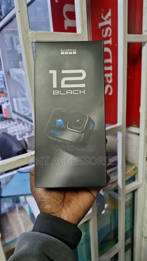 Gopro Hero 12 Waterproof Action Camera - Black
