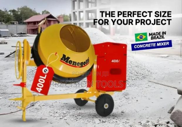 Menegotti Concrete Mixer
400ltrs, 6hp Diesel Engine