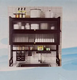 Double Over the Sink With Glass Kitchen Rack