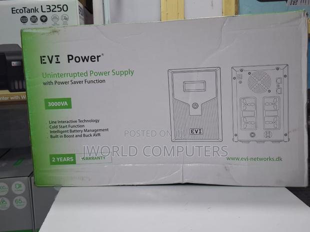 Evi 3000va / 1800w Line Interactive Ups - LCD Display, Monitering - main view