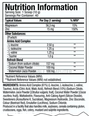 Muscletech Amino Build Bcaa+ Formula Amino Zero Sugar