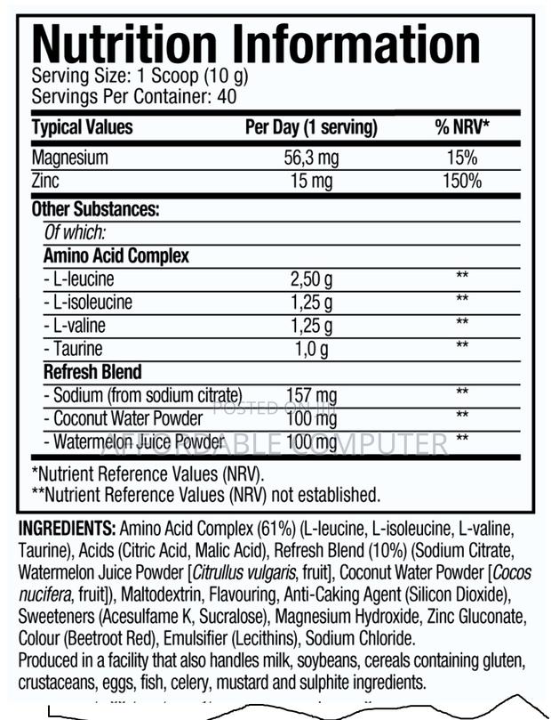 Muscletech Amino Build Bcaa+ Formula Amino Zero Sugar - thumbnail 3