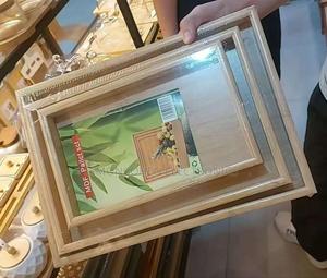 3pcs Bamboo Tray Set - thumbnail 2