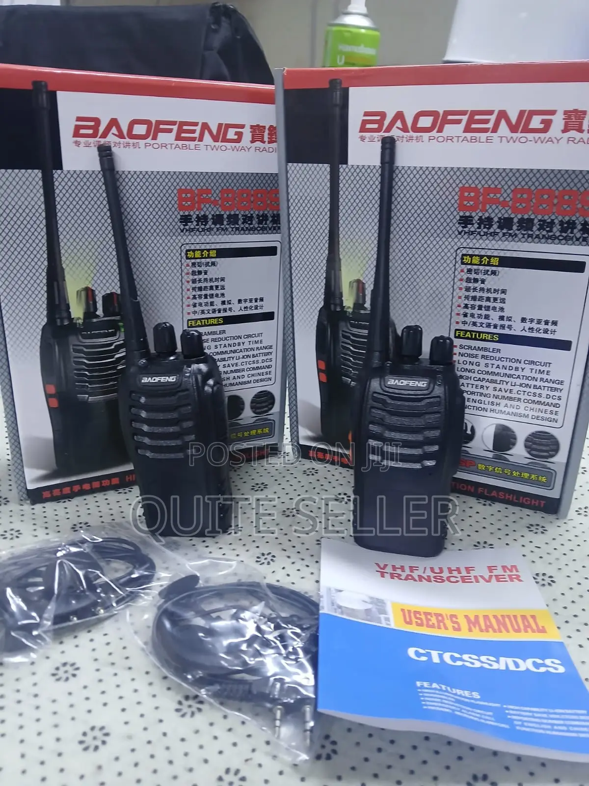 Baofeng Bf-888s Walkie Talkie 2-Way Radio Portable Rechargeable Handhe