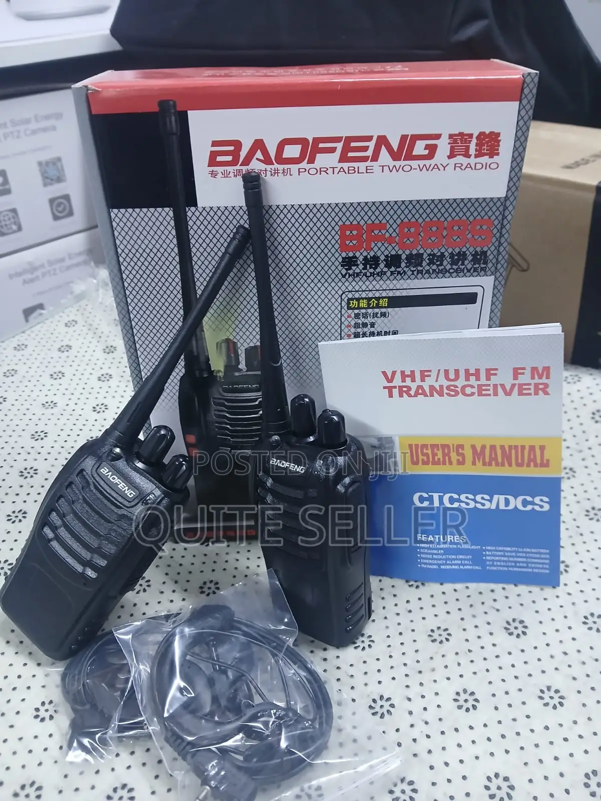 Baofeng 888s Walkie Talkie Portable Long Range Security Radio Call