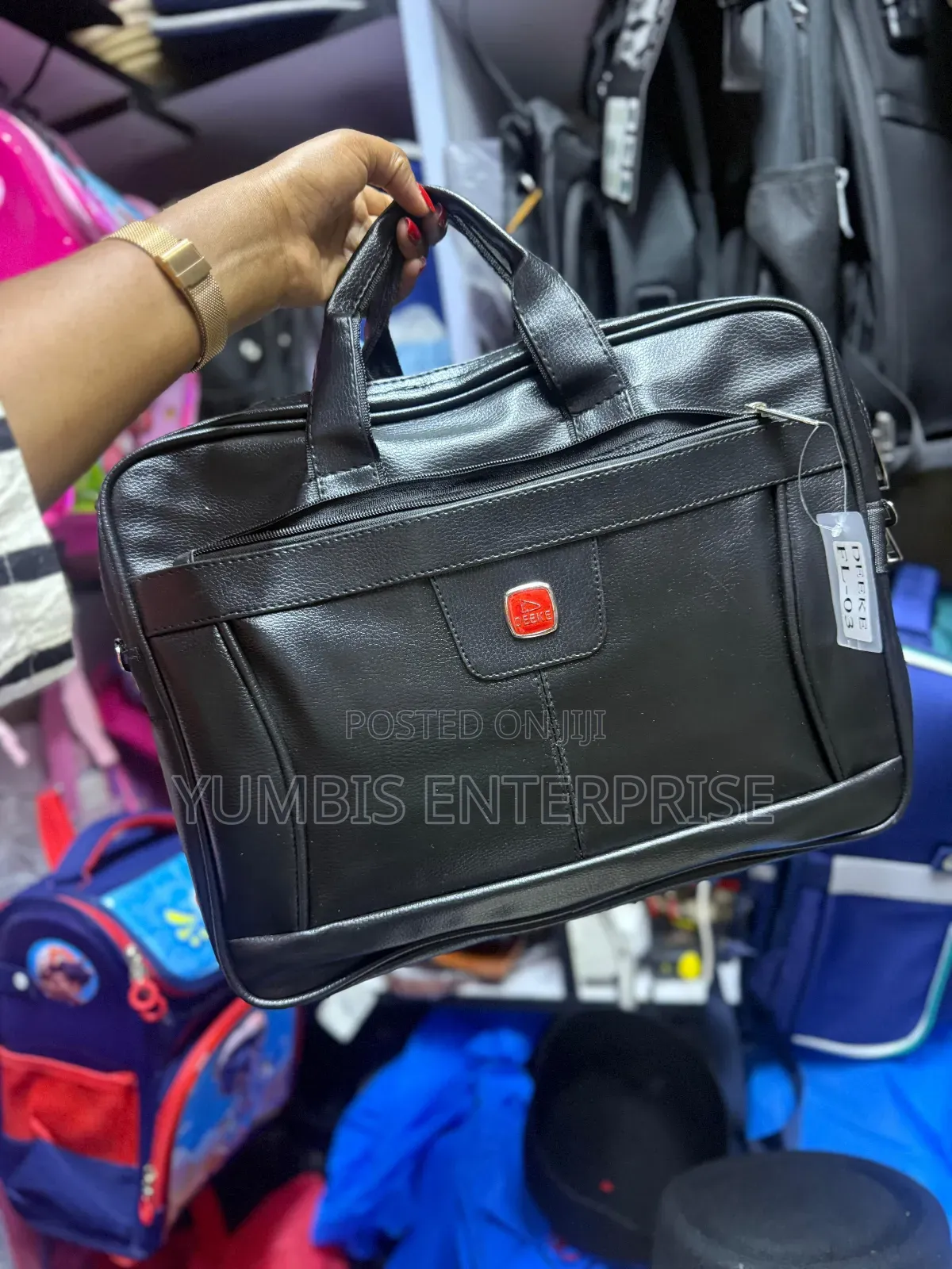 Leather Black Laptop Bag KSH 1800