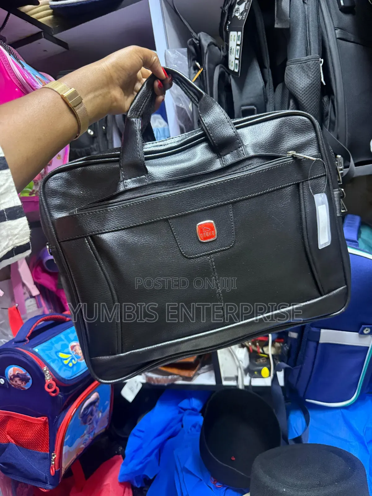 Leather Black Laptop Bag KSH 1800