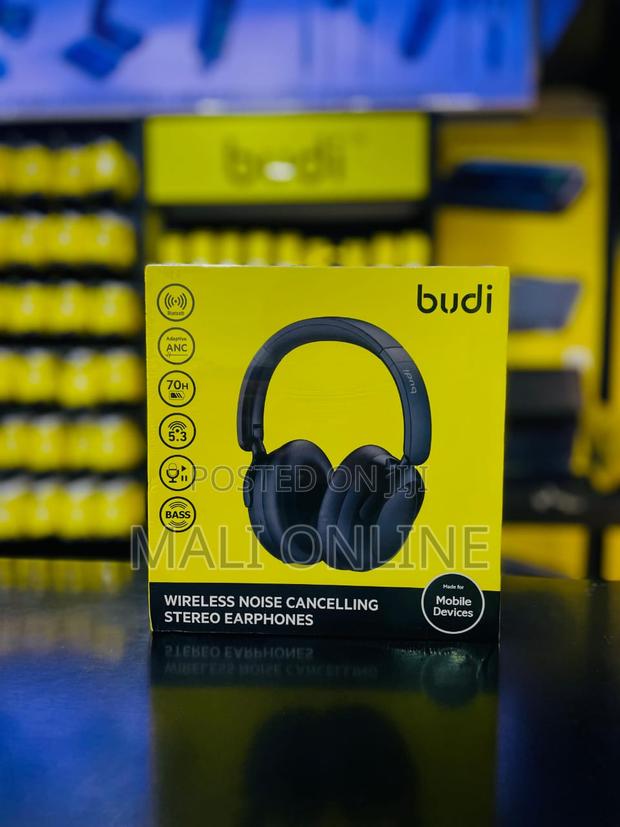 Budi Wireless Noise Cancelling Headphones Bluetooth Over-ear Earphones