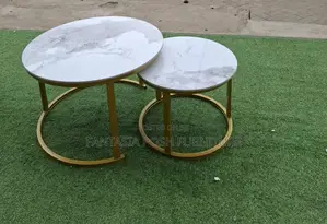 2-in-1 Modern Marble Nesting Coffee Table