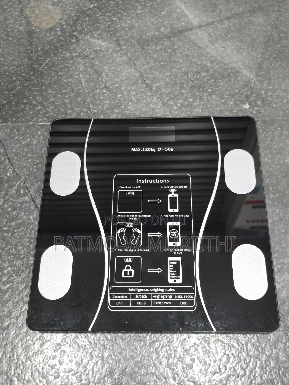 Scale-bluetooth Bmi Body Weighing Scale