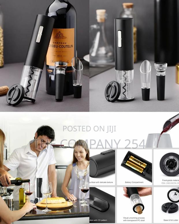 Electric Wine Openers Set Without Stand 4- In-1 Automatic Corkscrew
