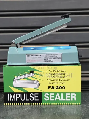 200mm Impulse Sealer-Plastic Bag Sealer 200mm Metallic Body