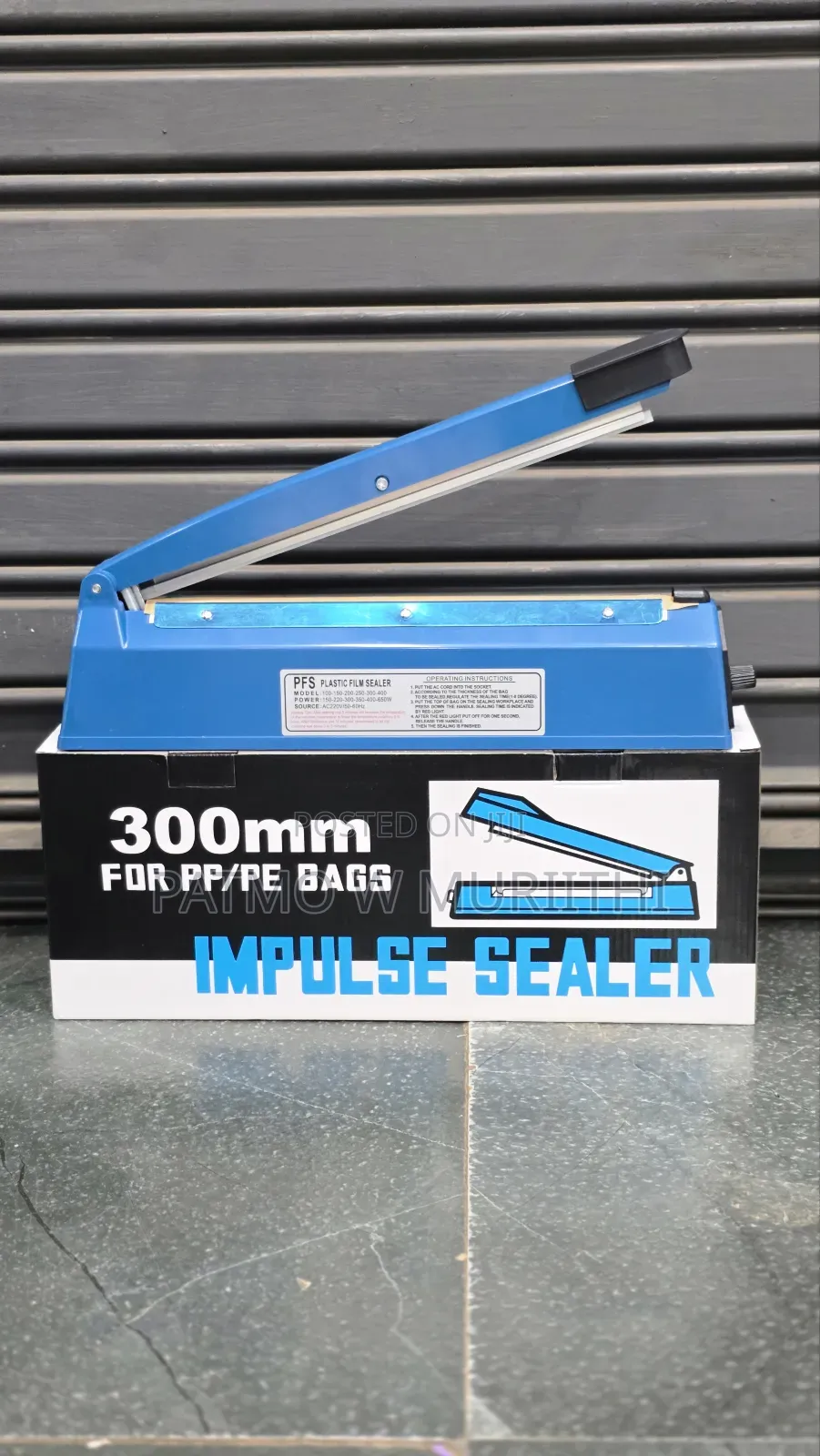 Impulse Sealer-Plastic Bag Sealer 300mm.