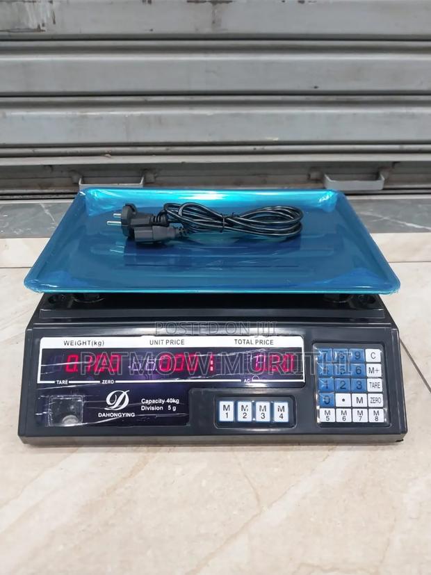 Scale- Digital Weighing Scale 40kg Perfect for Butchery/ Cereal Shop