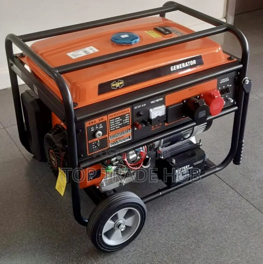 Hisaki Japan Hk9000en-3 9.37kva Petrol Generator 3 Phase