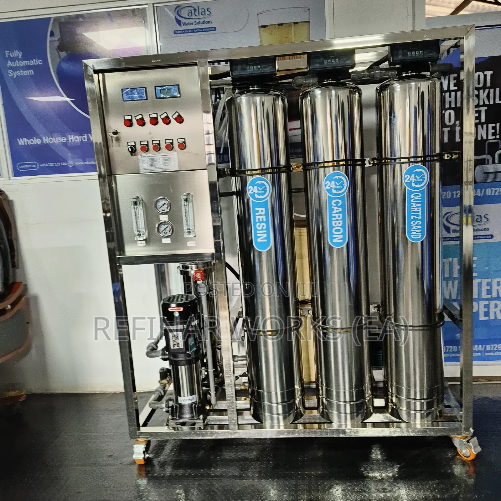 Stainless Steel Water Purifier for Hotels, Apartments Institutions