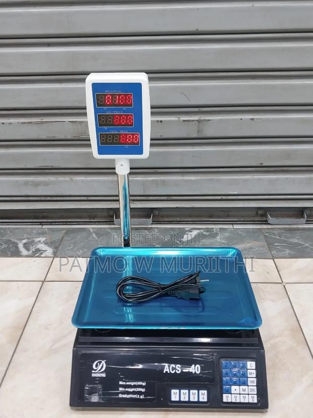 Digital Weighing Scale 40kg Perfect for Butchery/ Cereal Shop
