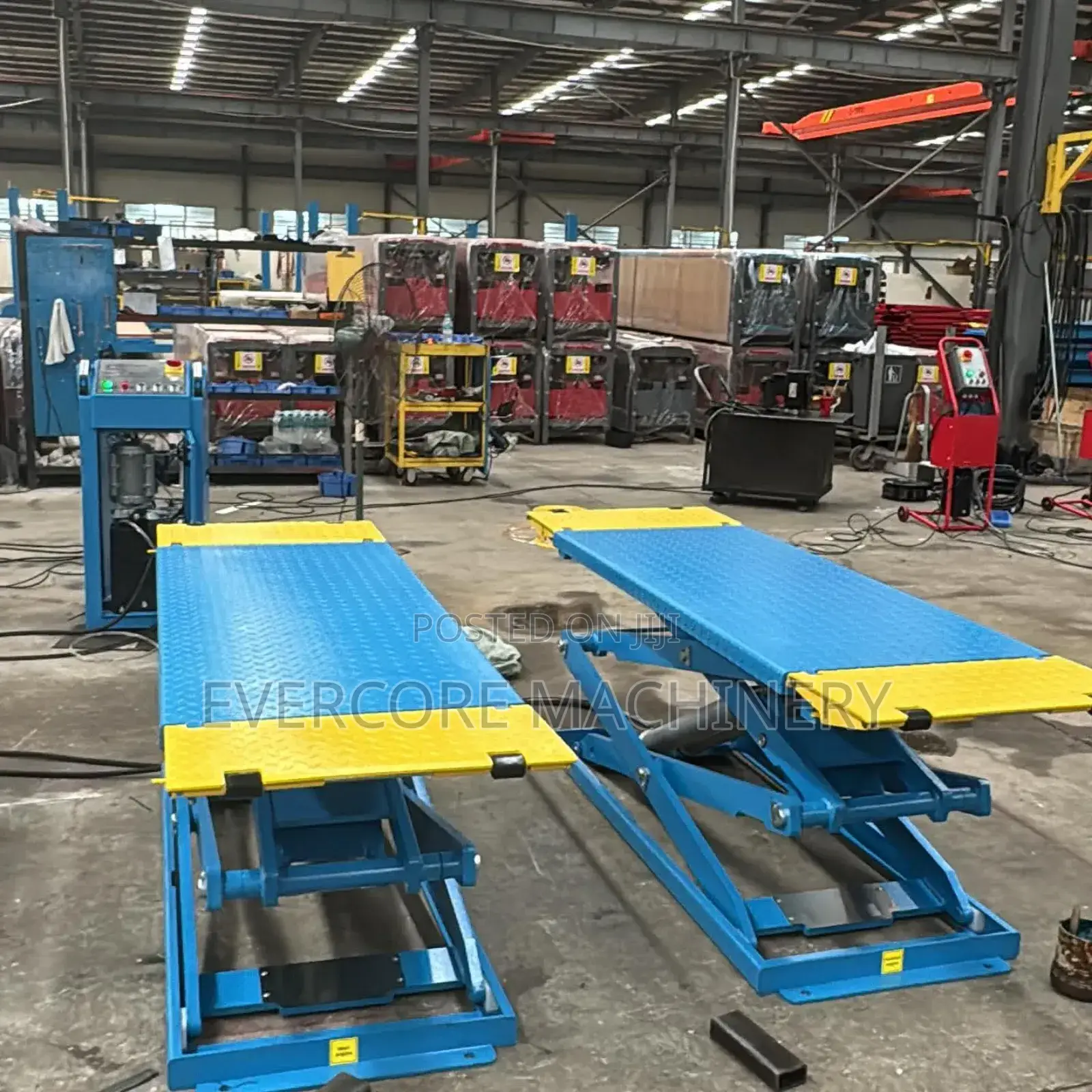 Middle Rise 1.2m Car Scissor Lift Machine Electric 3500kg.