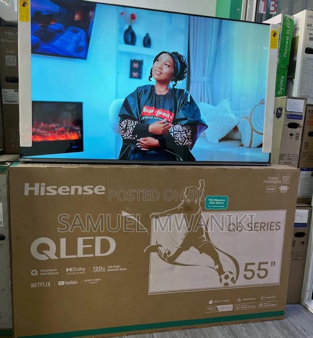 Hisense 50" Qled Uhd Smart Tv Frameless Screen Dolby Vision, Hdr10
