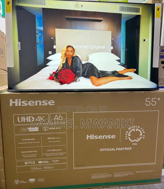 Hisense 55" A6n Smart Tv Uhd Frameless Tv Latest Model With Hdr10+ - thumbnail 2