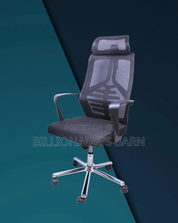 High Back Mesh Office Chair (Quiet-roll) — Only A Few Left - thumbnail 2