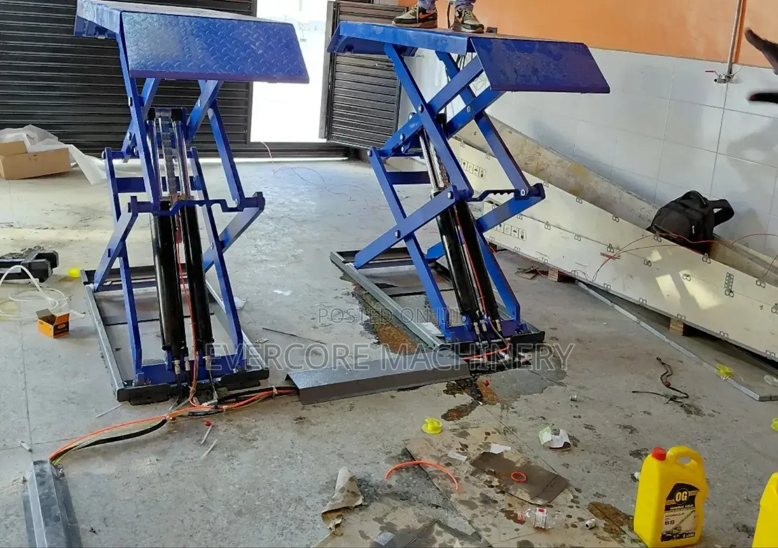 Commercial 3500kg Car Scissor Lift High Rise.