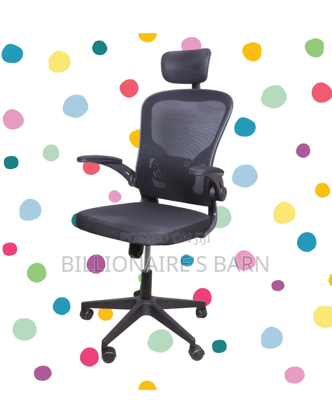 Plush Grey Ergonomic Office Chair | Tilt Lock Mechanism