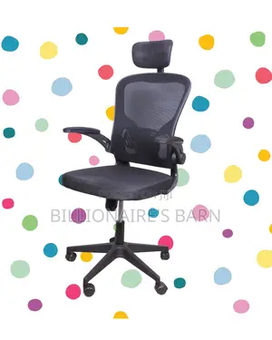 Plush Grey Ergonomic Office Chair | Tilt Lock Mechanism