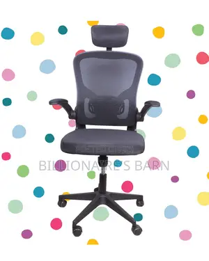 Plush Grey Ergonomic Office Chair | Tilt Lock Mechanism