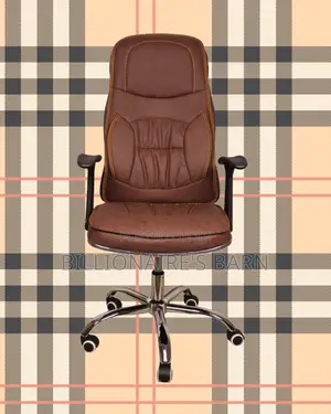 Ergonomic Executive Leather Chair | Plush Headrest Support