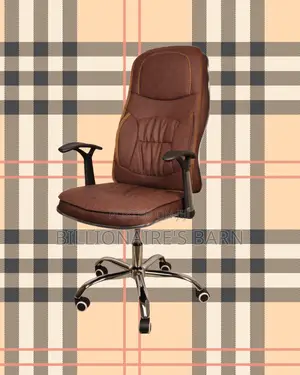 Ergonomic Executive Leather Chair | Plush Headrest Support
