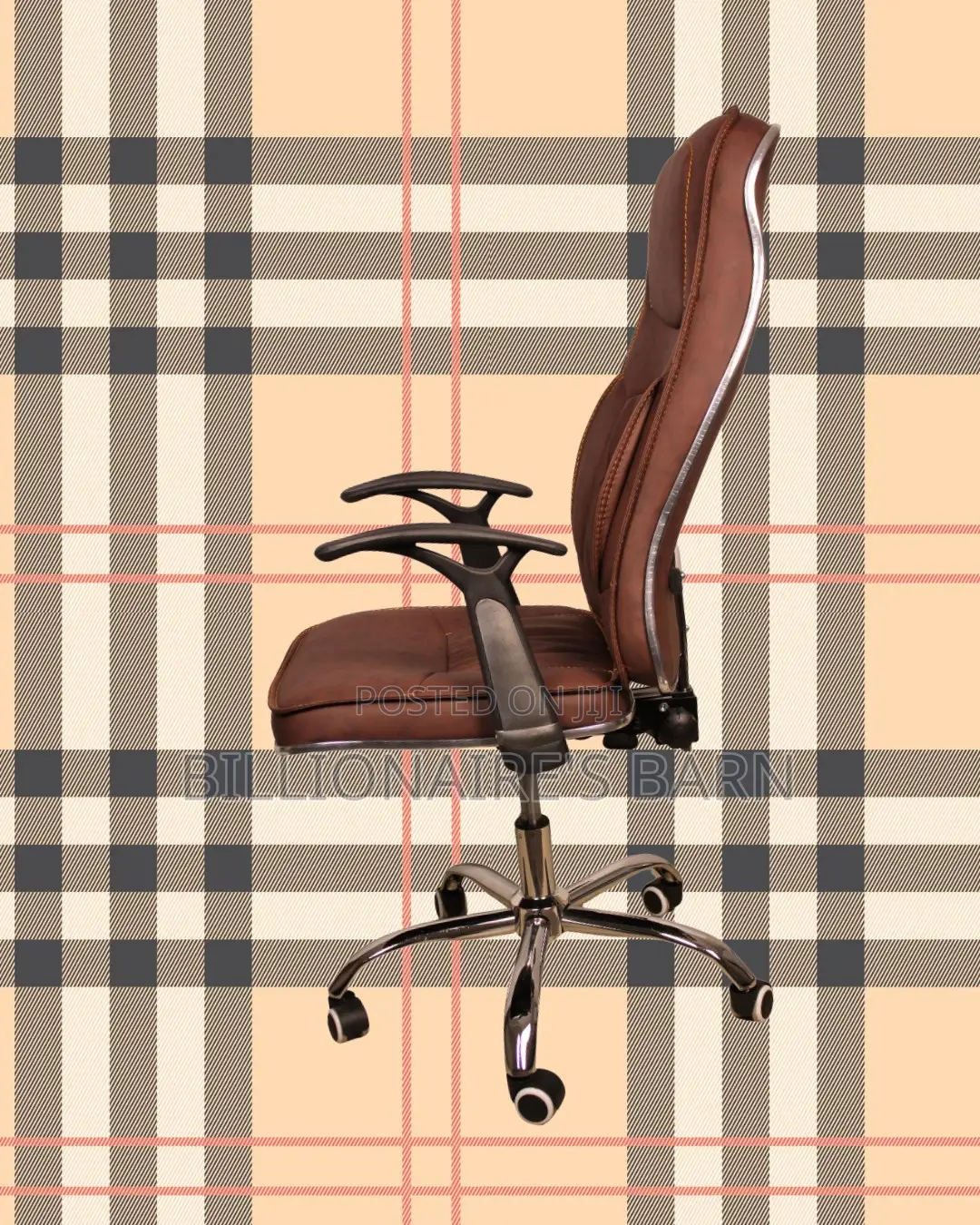 Ergonomic Executive Leather Chair | Plush Headrest Support