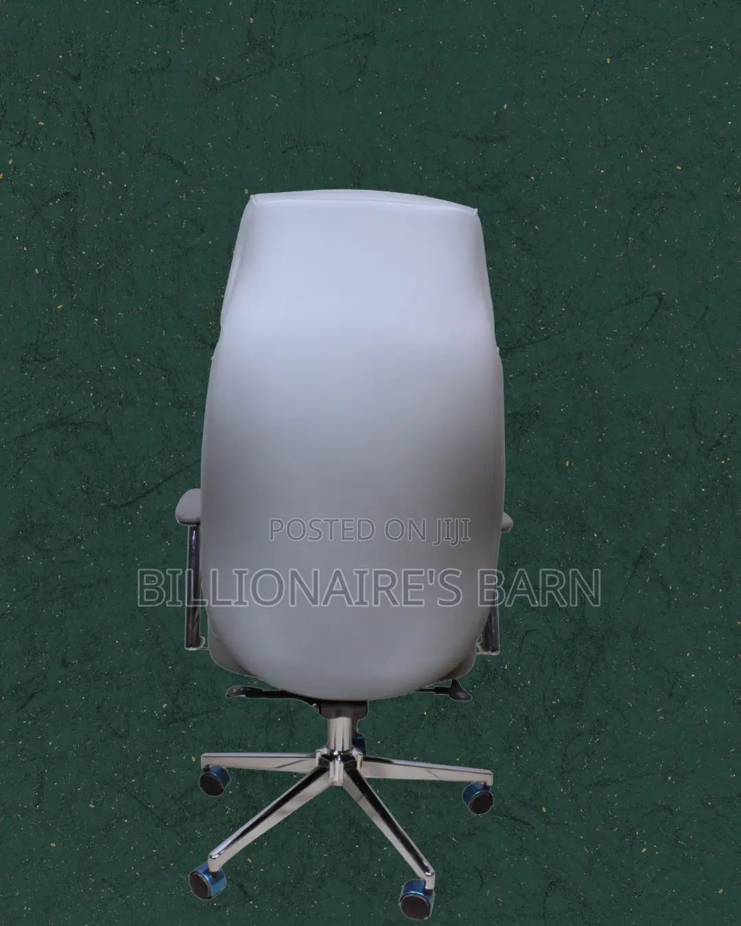 Grey Executive Leather Office Chair (Orthopedic) — Restocked!