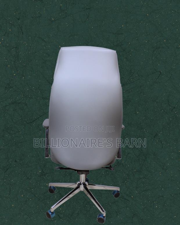 Grey Executive Leather Office Chair (Orthopedic) — Restocked! - thumbnail 2