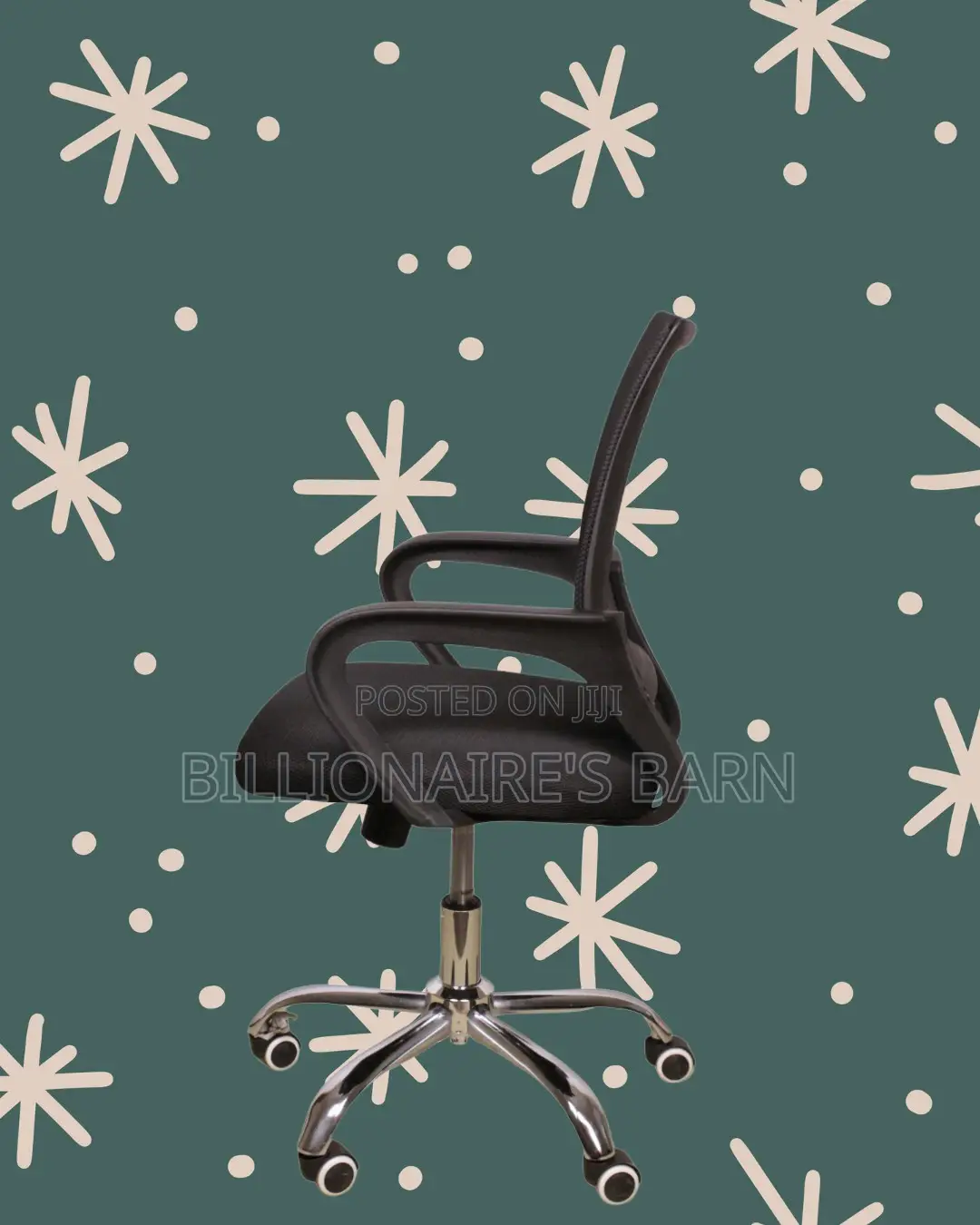 Secretarial Mesh Office Chair | Adjustable Headrest Support