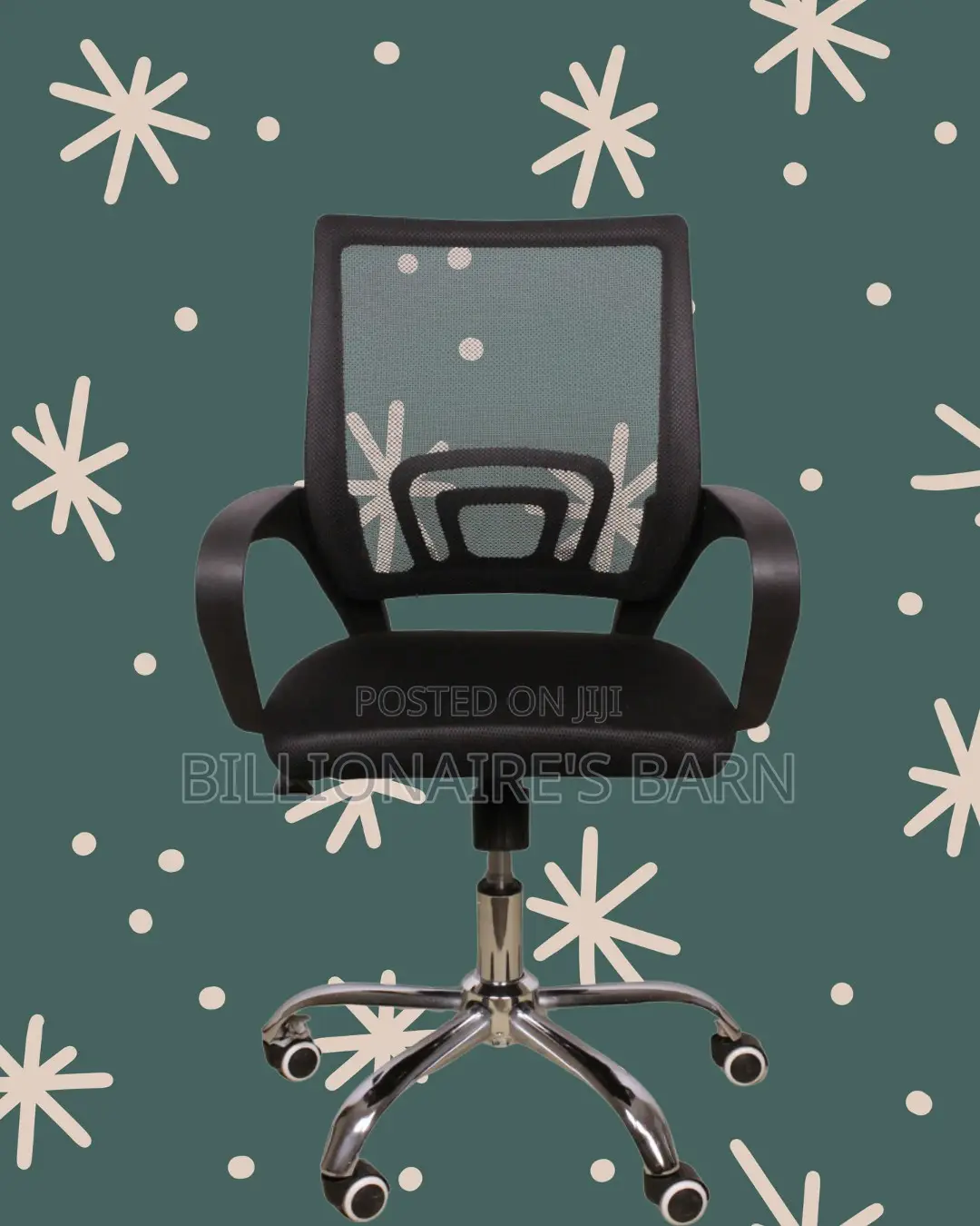 Secretarial Mesh Office Chair | Adjustable Headrest Support