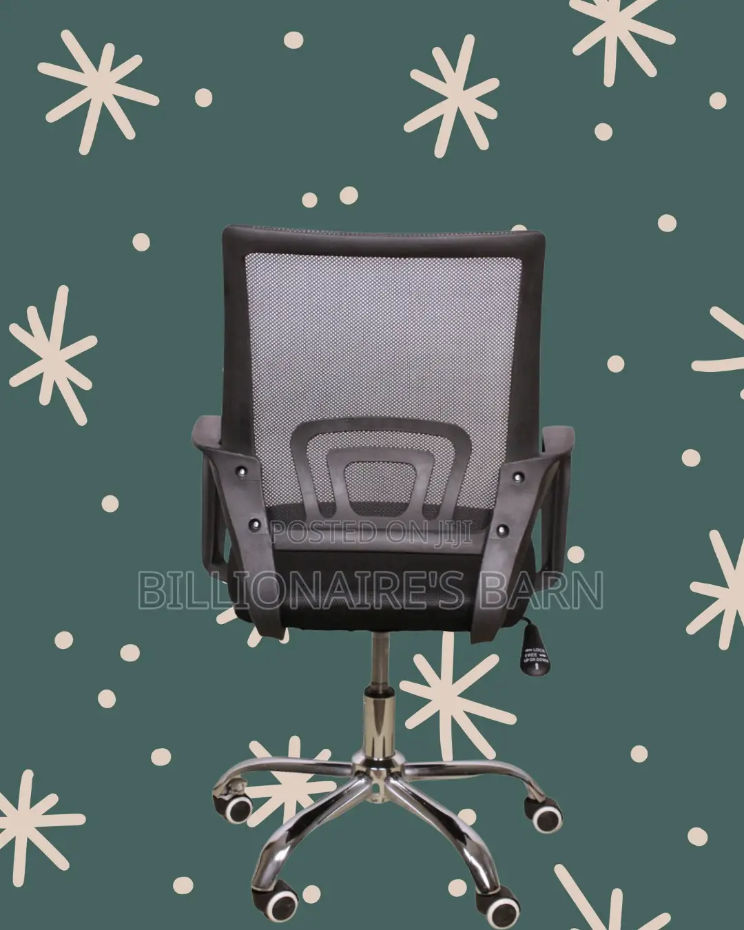 Secretarial Mesh Office Chair | Adjustable Headrest Support