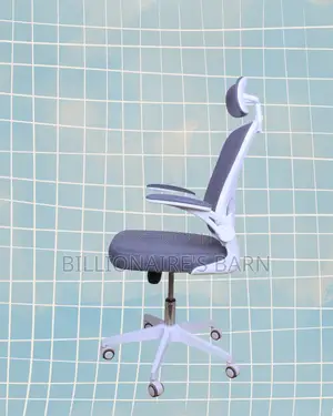 Orthopedic White Ergonomic Office Chair — Breathable in Hot Weather