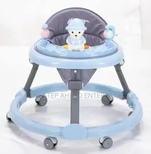 Blue Colored Baby Walker Foldable Adjustable and Musical