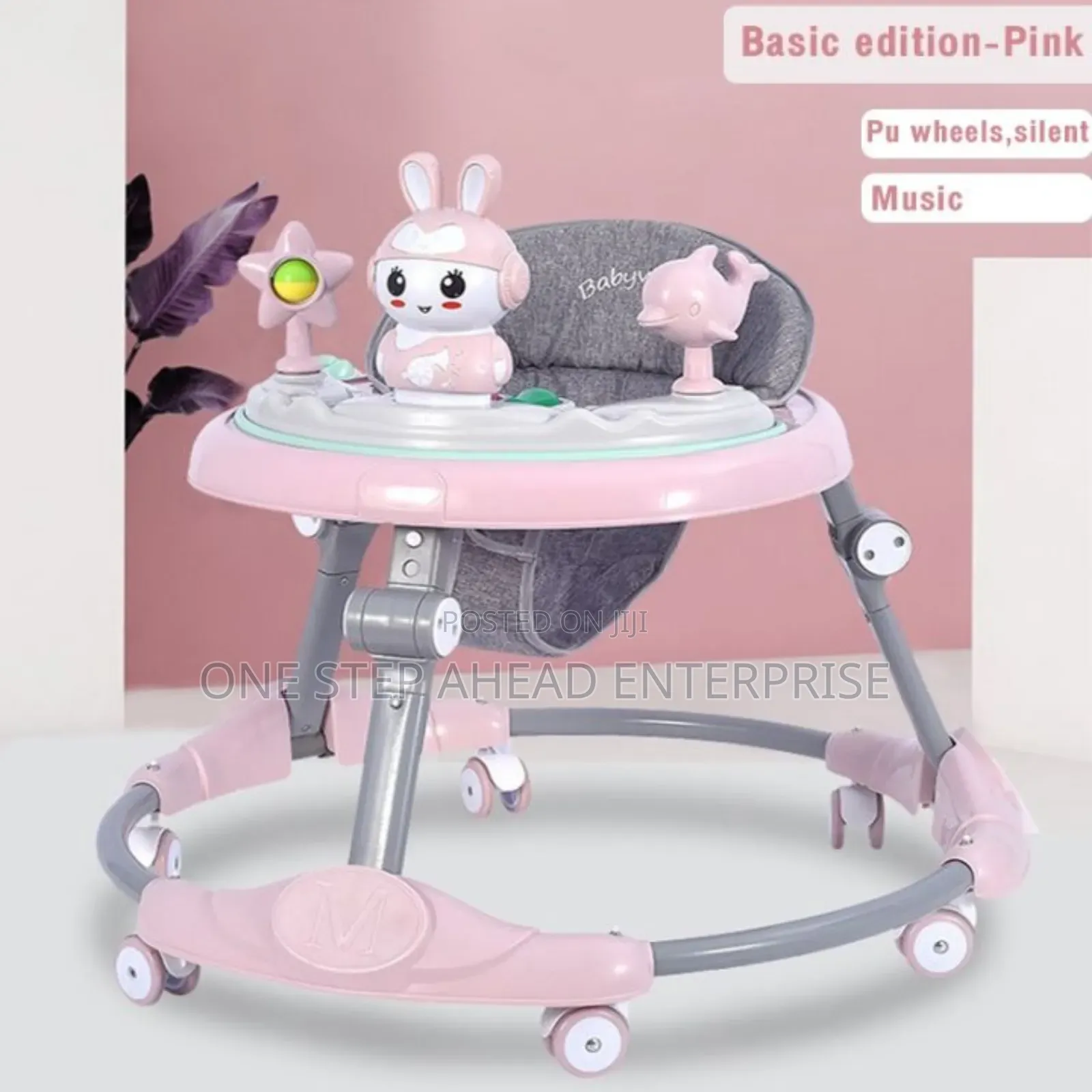 Steady Baby Walker Pinkish Design