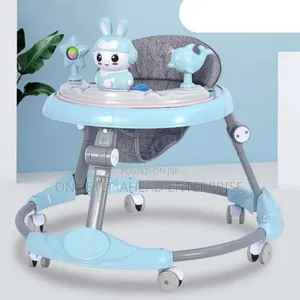 Blue Baby Walker With Music/Foldable and Adjustable
