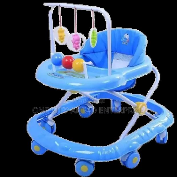 Baby Walker With a Squared Base Foldable With Music and Hanging Toys - main view