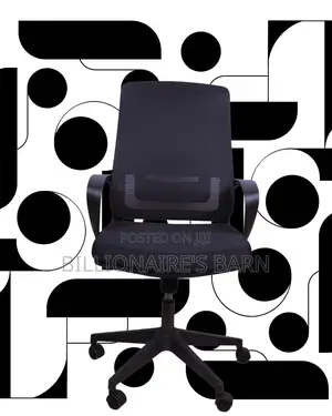 Black Ergonomic Mesh Office Chair (Breathable) — Restocked!